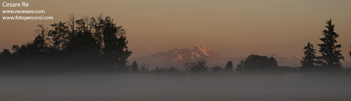 Monte Rosa dalla pianura